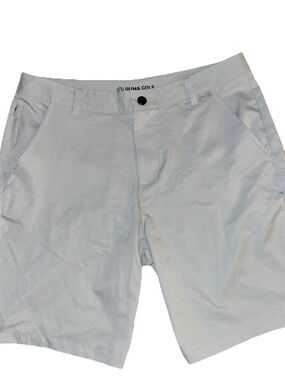 Puma Light Gray Men's Flat Front Golf Shorts